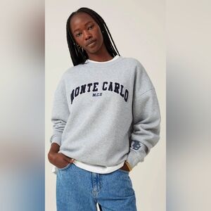 Cotton On Monte Carlo Gray Retro Sweatshirt
